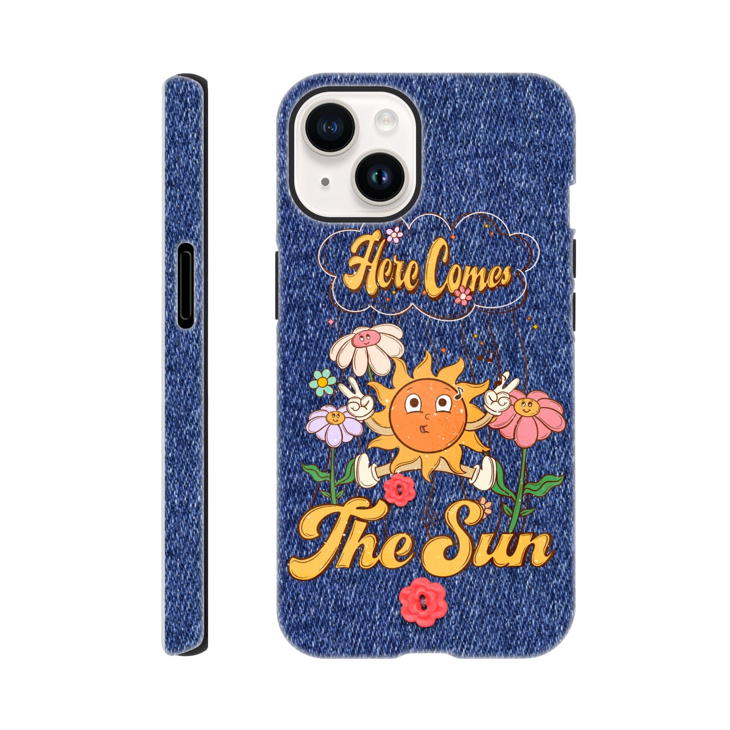 Here Comes the Sun | Denim | Tough Phone Case - iPhone