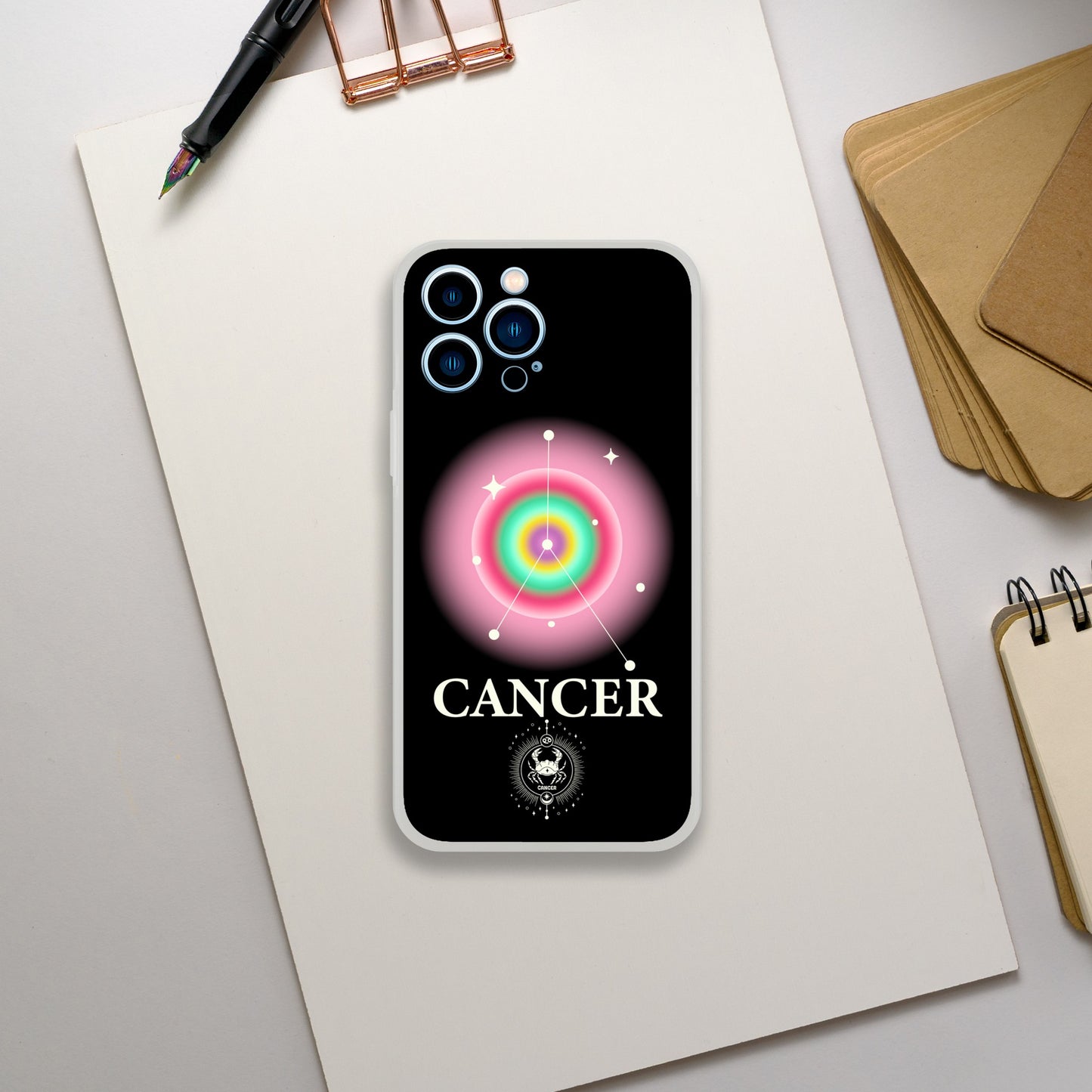 Cancer Zodiac Birthday Aura Flexi iPhone Cases