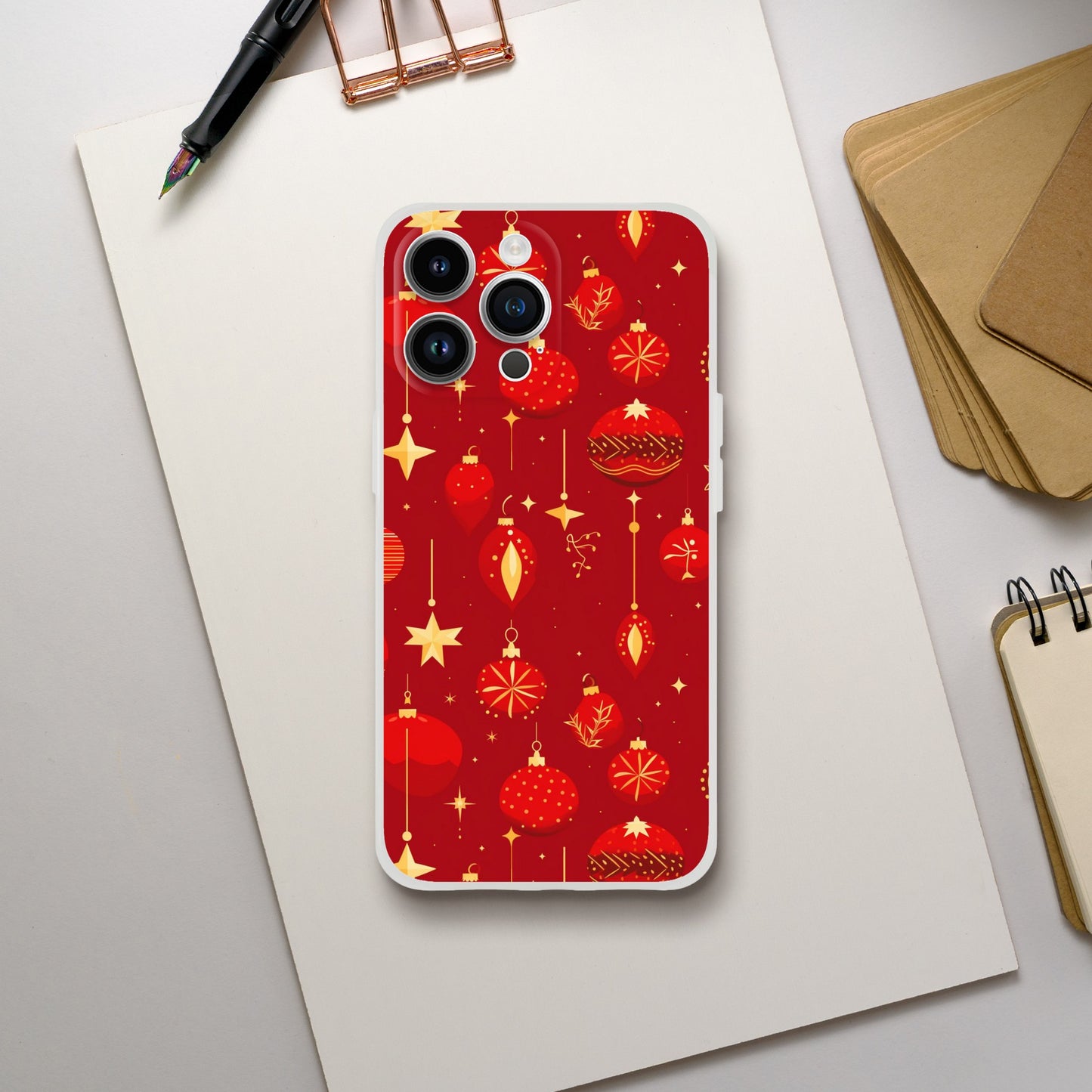 Christmas Baubles | Festive | Flexi Phone Case - iPhone