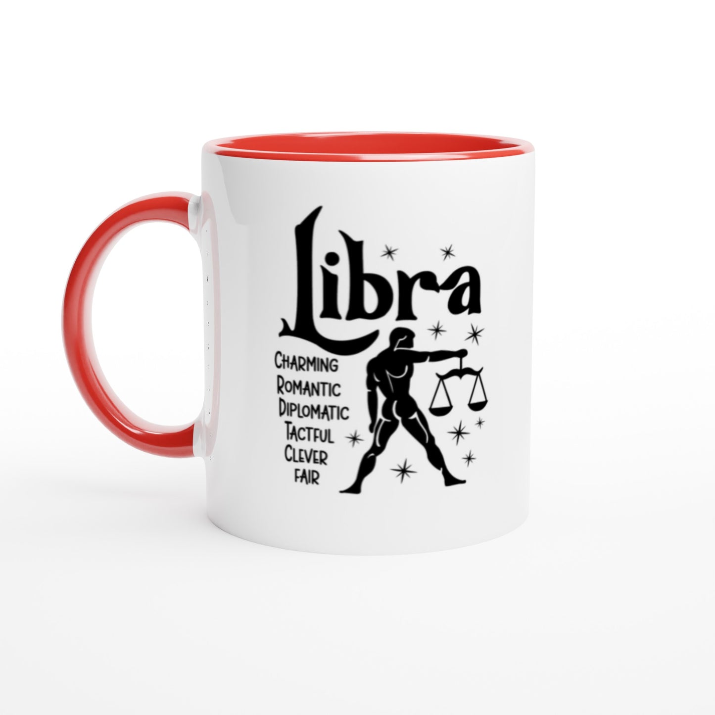 Libra | Zodiac Sign | White 11oz Ceramic Mug  Color Inside