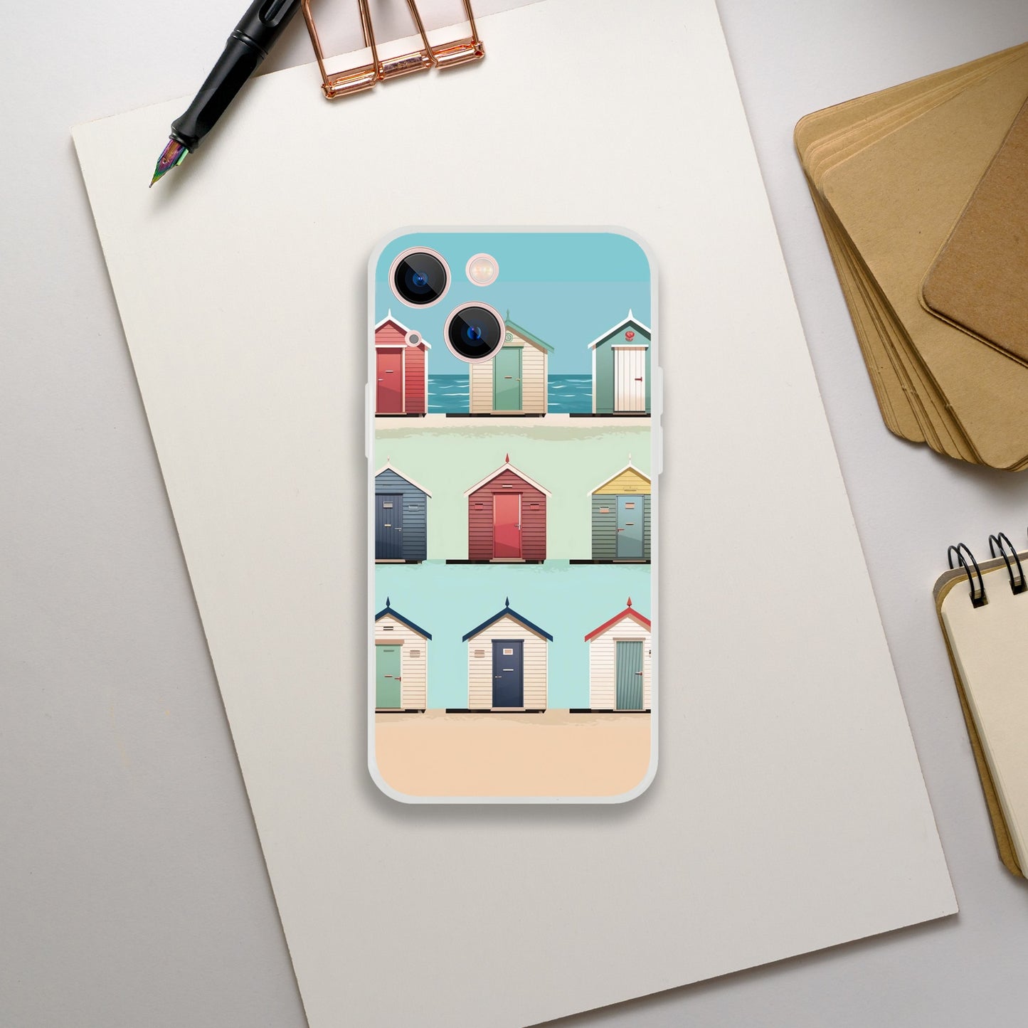 Bright Brighton Beach Huts | Flexi Case iPhone