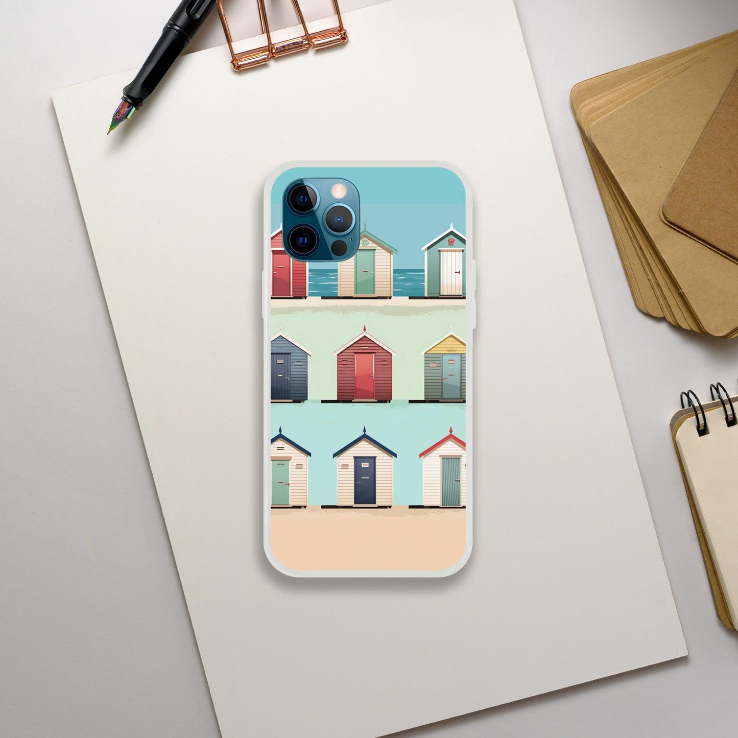 Bright Brighton Beach Huts | Flexi Case iPhone