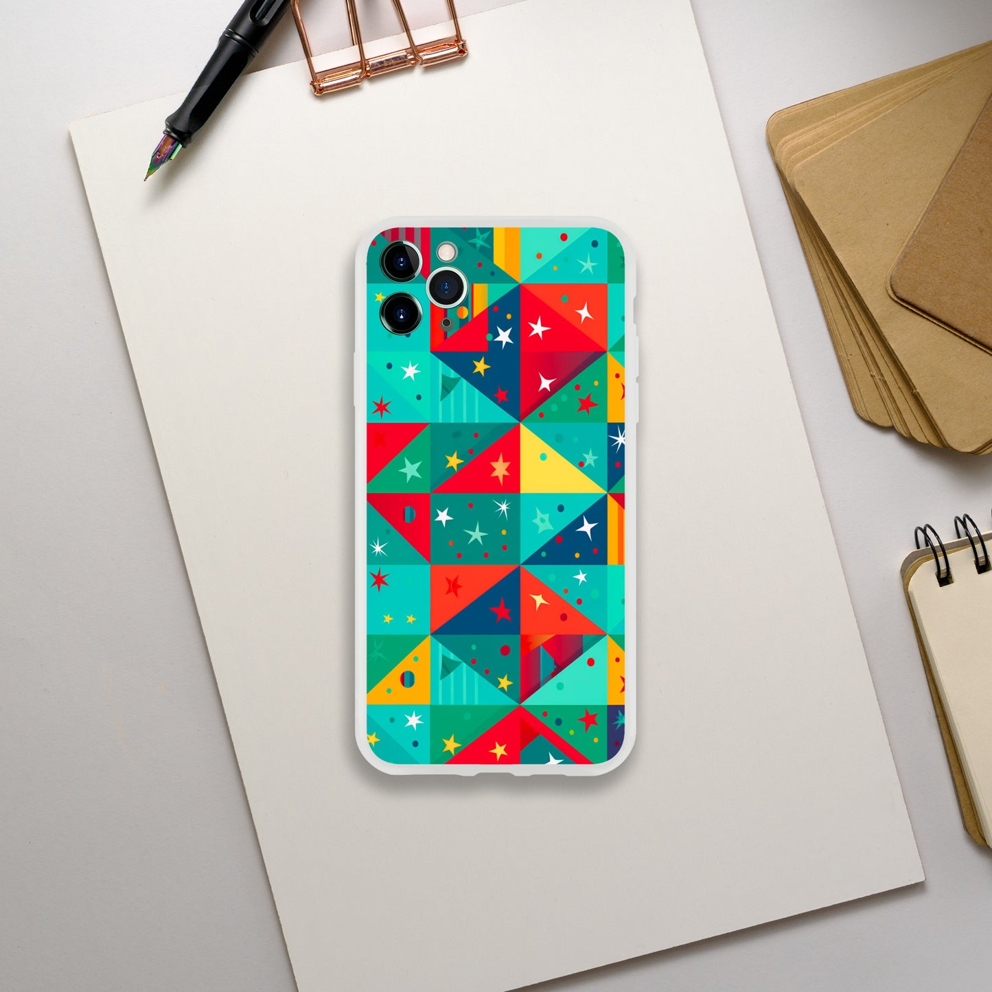 Christmas Geometry | Flexi Phone Case - iPhone