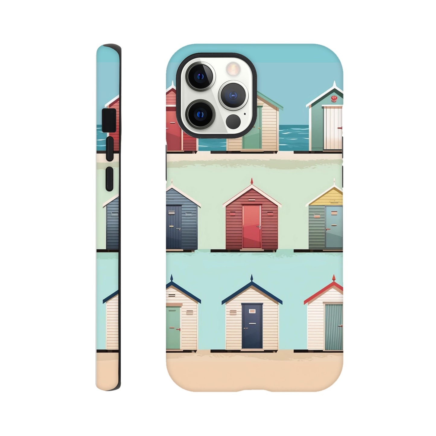 Bright Brighton Beach Huts | Tough Case iPhone