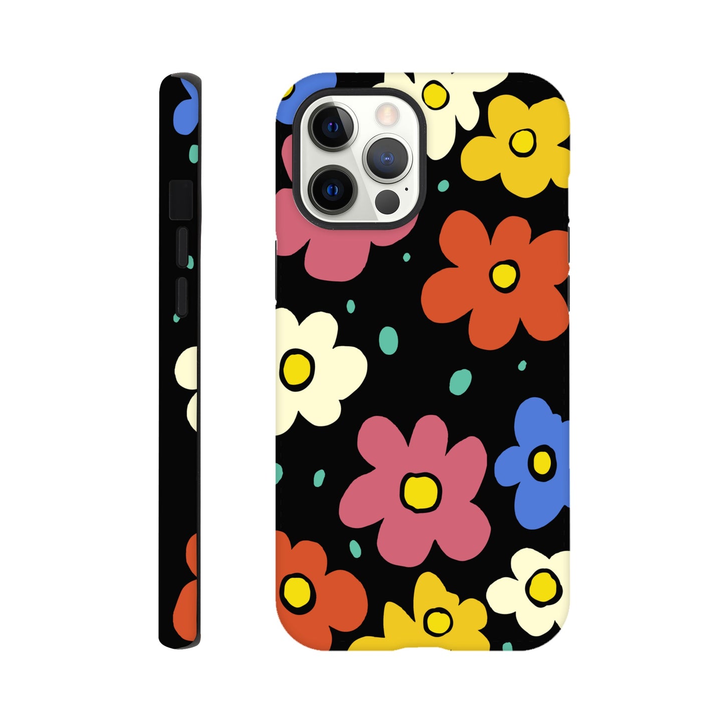 Retro Flowers | Tough Phone Case - iPhone