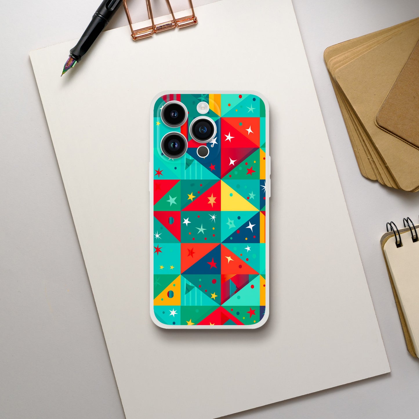 Christmas Geometry | Flexi Phone Case - iPhone