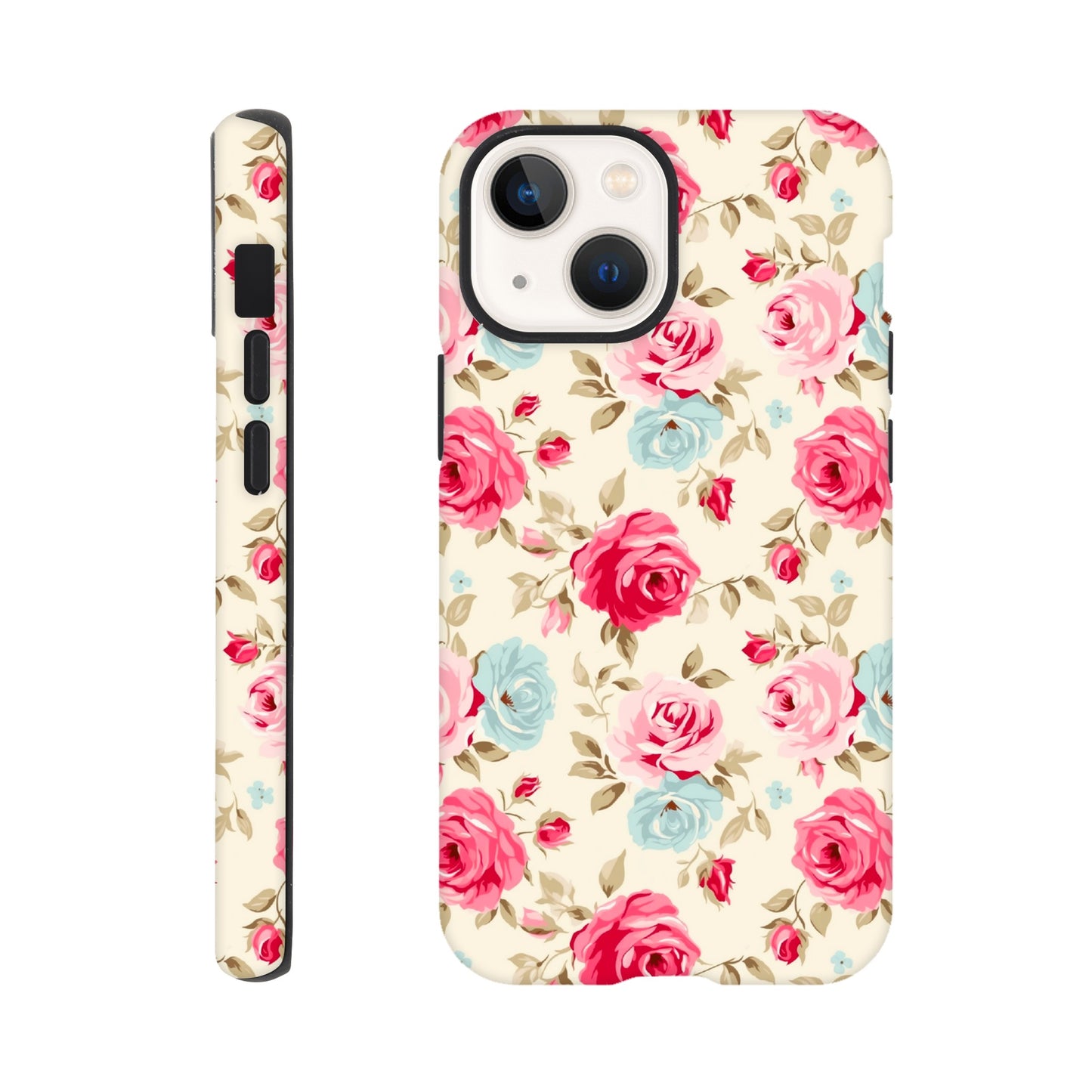 Cream And Pink Roses | Cream | Tough Phone Case - iPhone