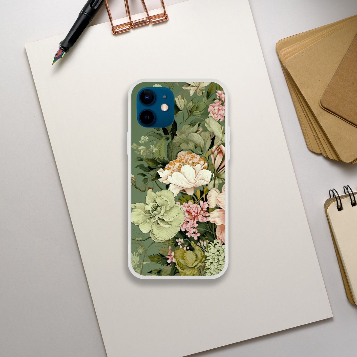 Sage | Floral | Flexi  Phone Case- Samsung Galaxy