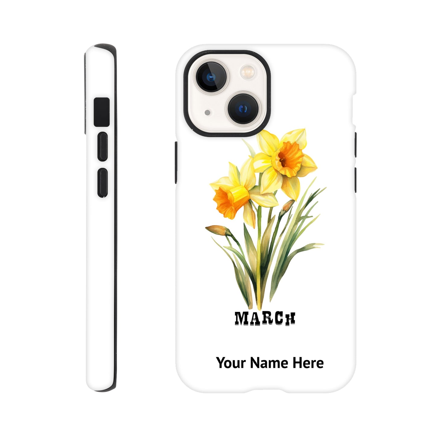 March, Birth Month Flower, Daffodil | Tough Phone Case iPhone