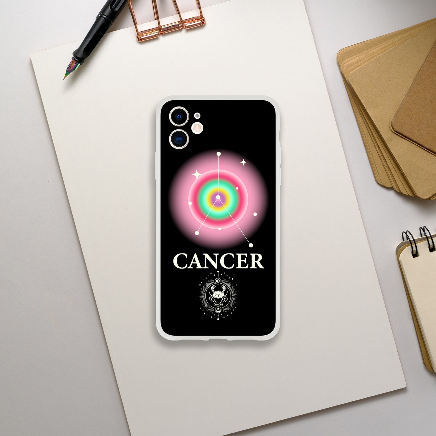 Cancer Zodiac Birthday Aura Flexi iPhone Cases