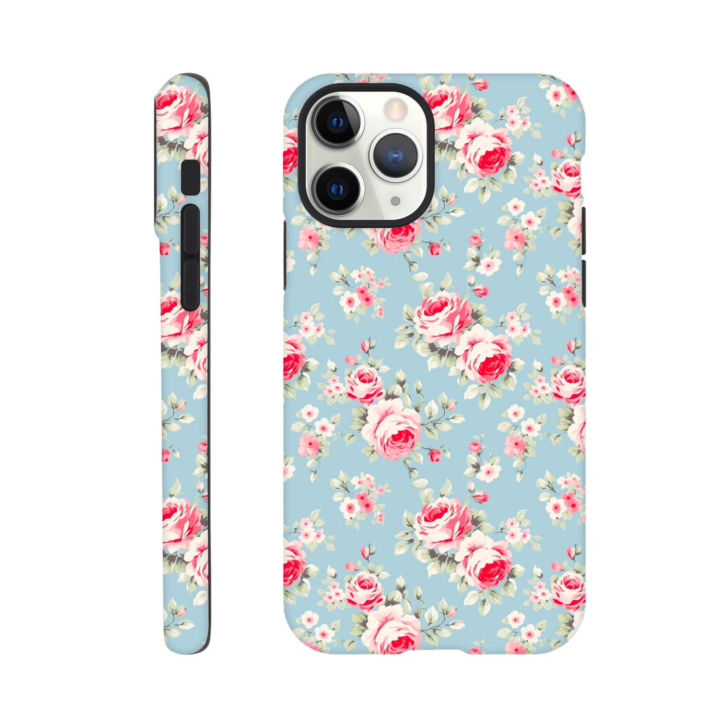 Shabby Chic Roses | Teal |Tough Phone Case - iPhone