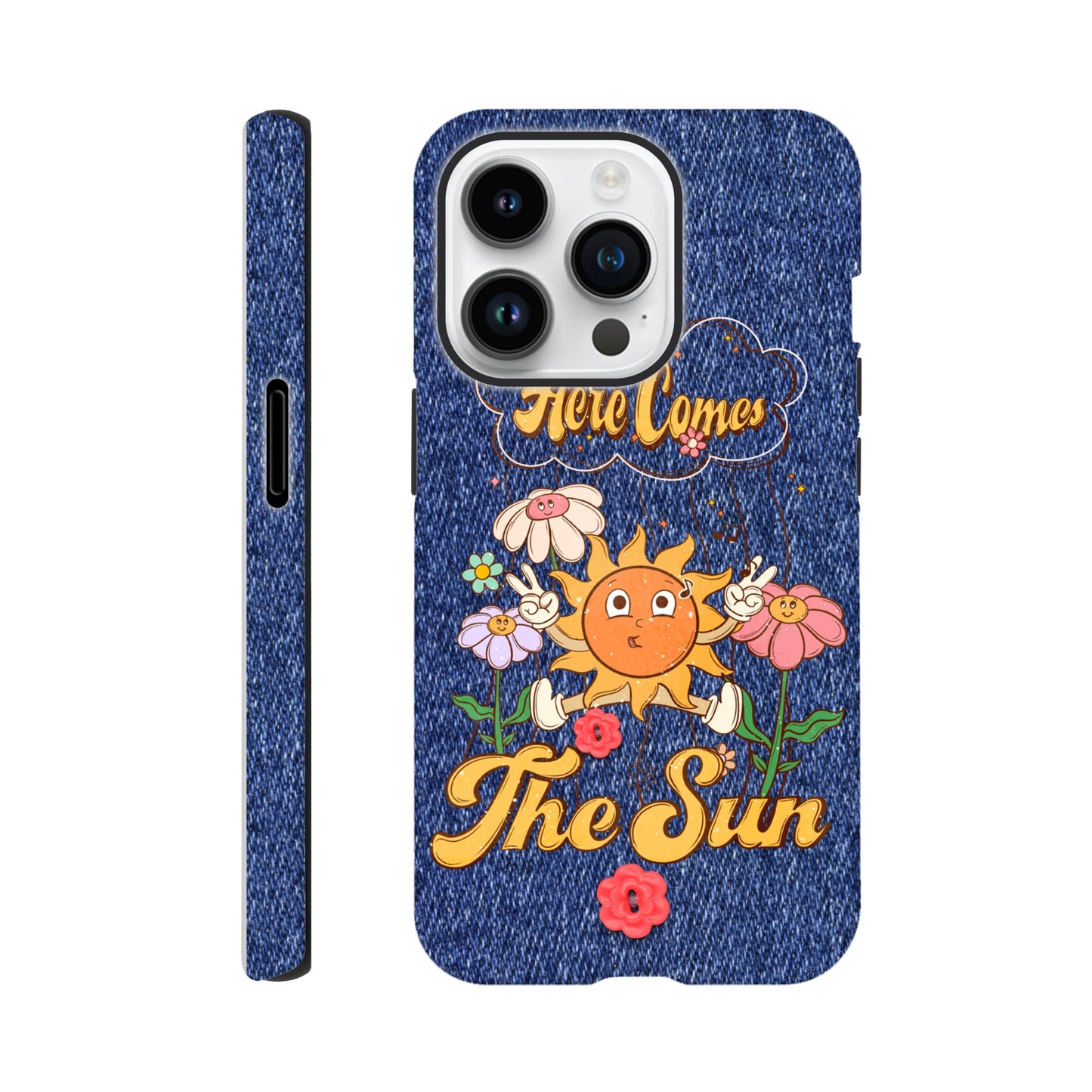 Here Comes the Sun | Denim  | Tough Phone Case - iPhone