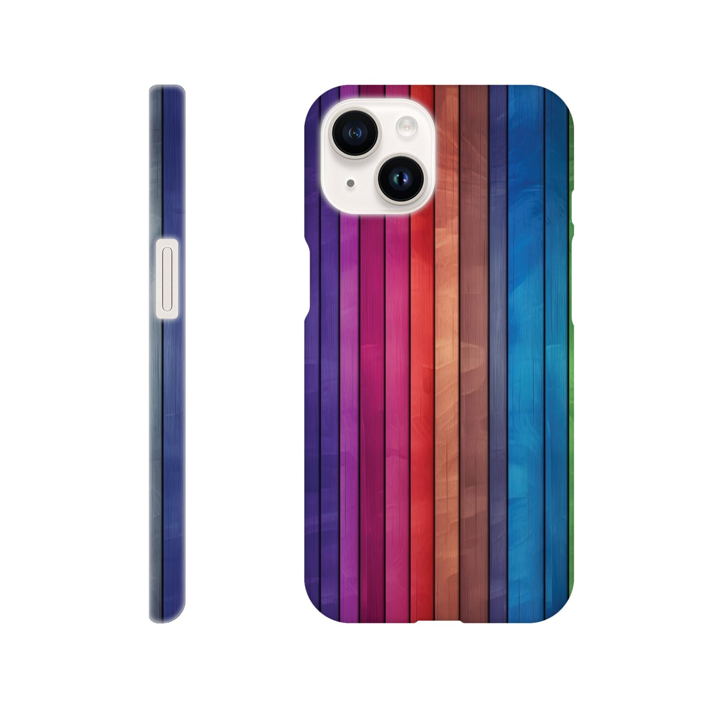 Rainbow Wood I Slim Phone Case - iPhone