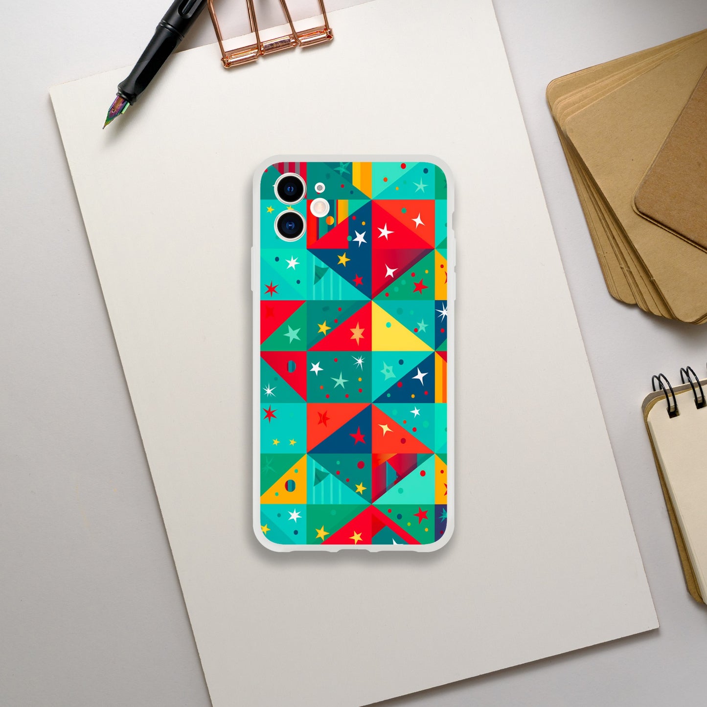 Christmas Geometry | Flexi Phone Case - iPhone