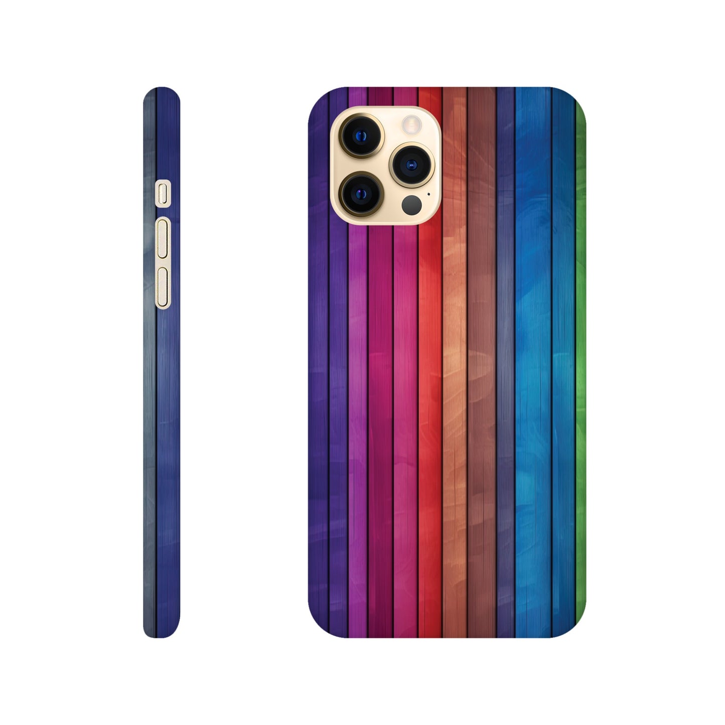 Rainbow Wood I Slim Phone Case - iPhone