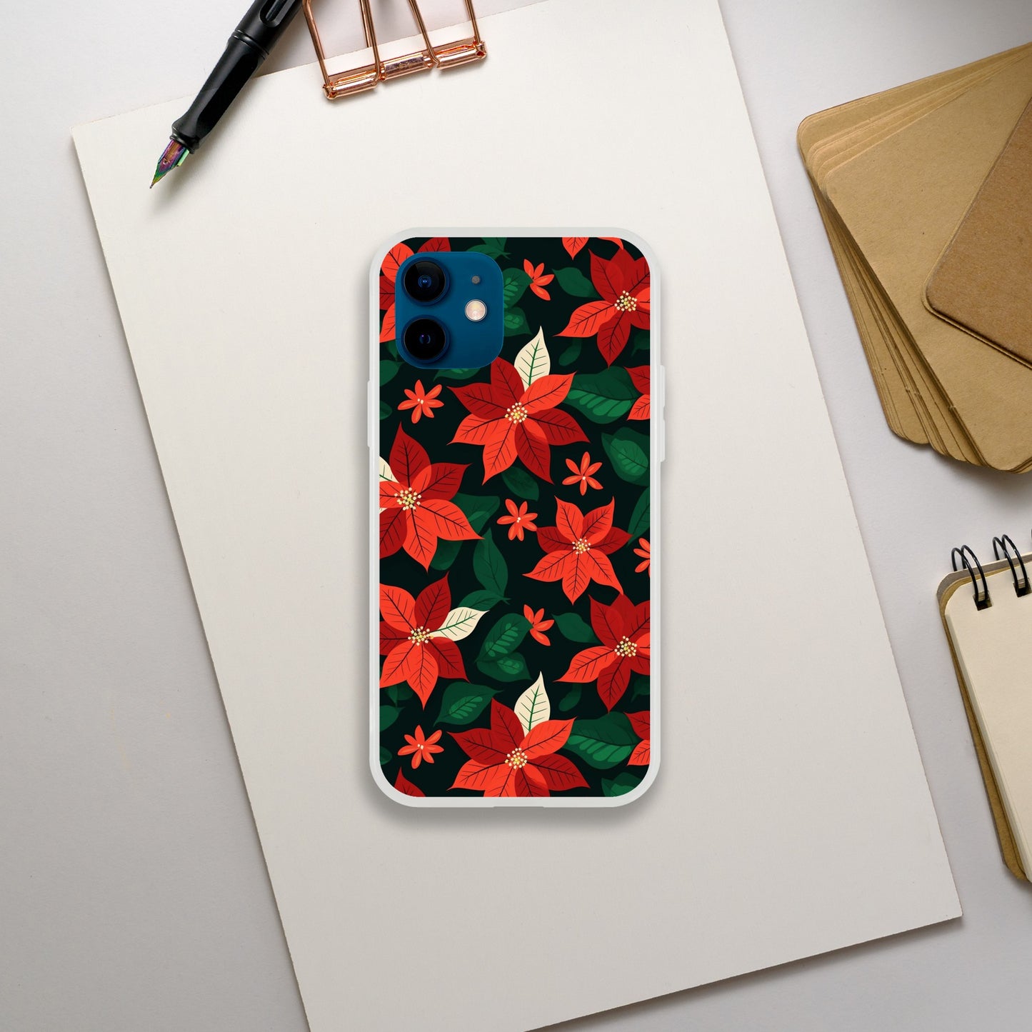 Poinsettia | Floral | Flexi Phone Cover - iPhone