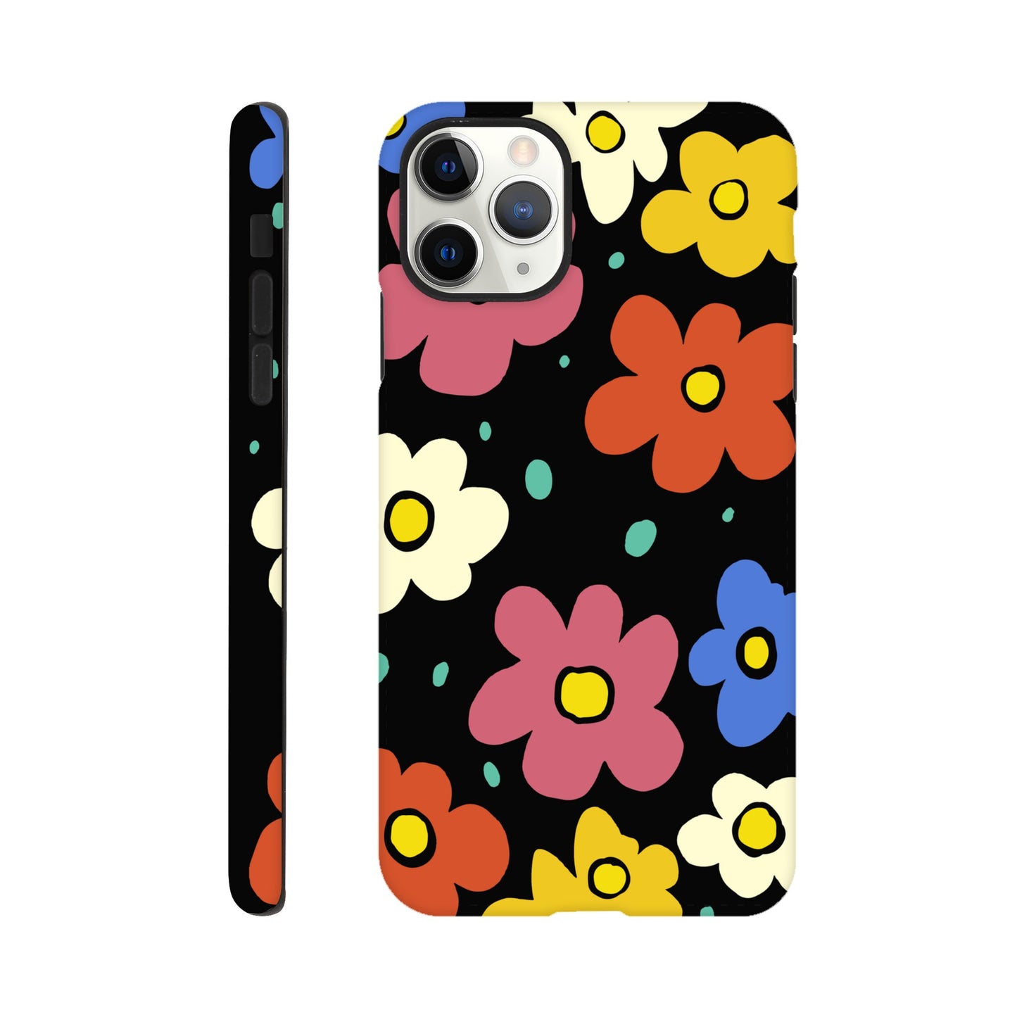 Retro Flowers | Tough Phone Case - iPhone