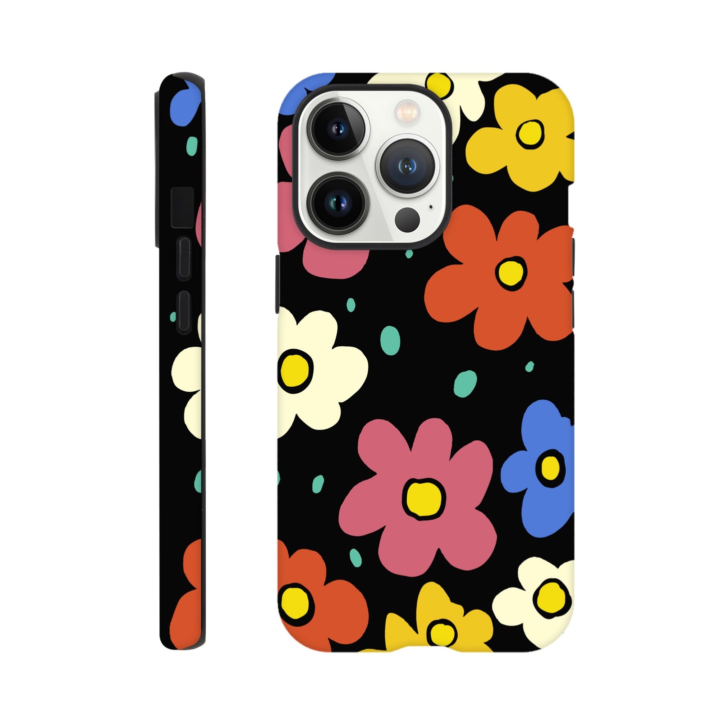 Retro Flowers | Tough Phone Case - iPhone