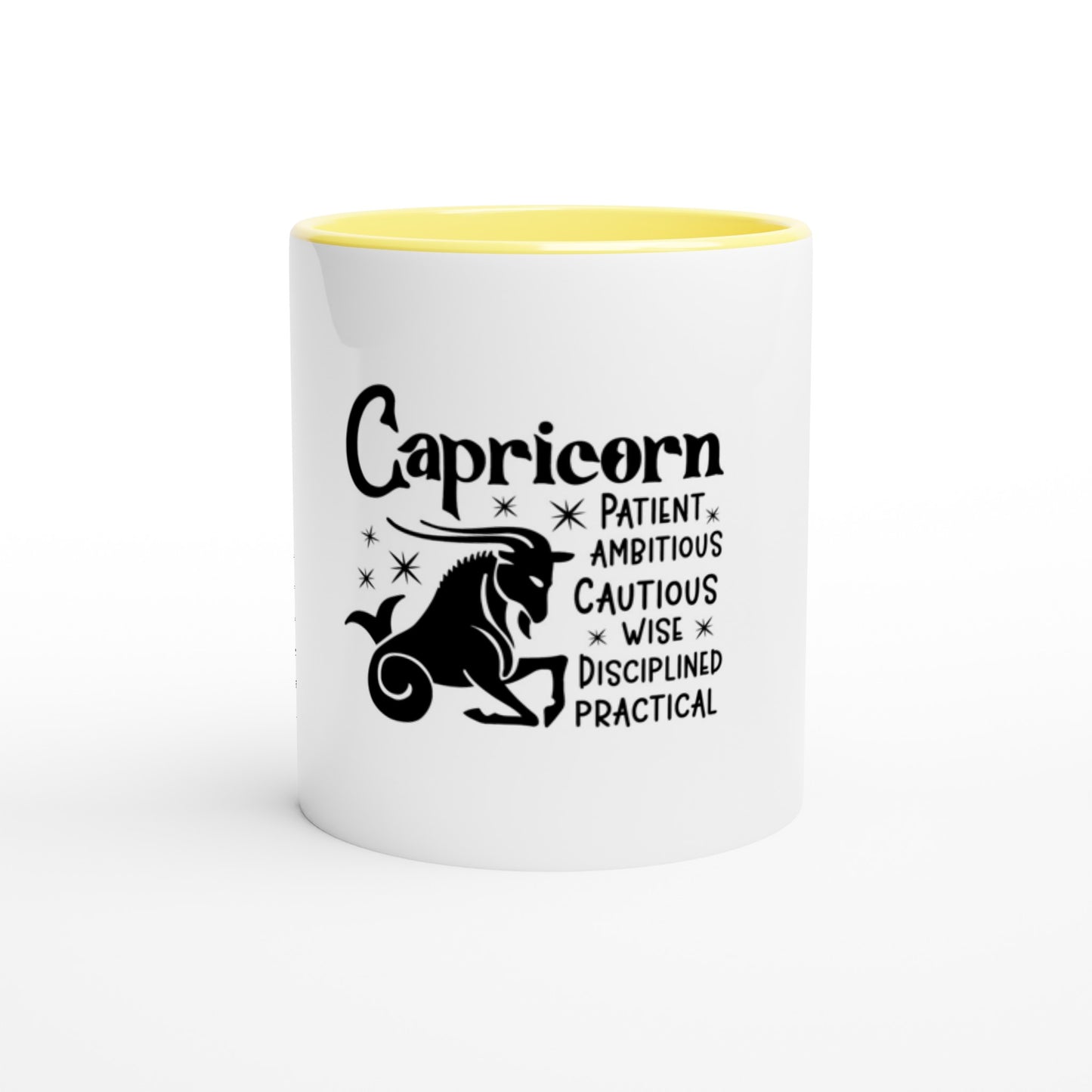 Capricorn | Zodiac Sign | 11oz White Ceramic Mug | Colour Inside