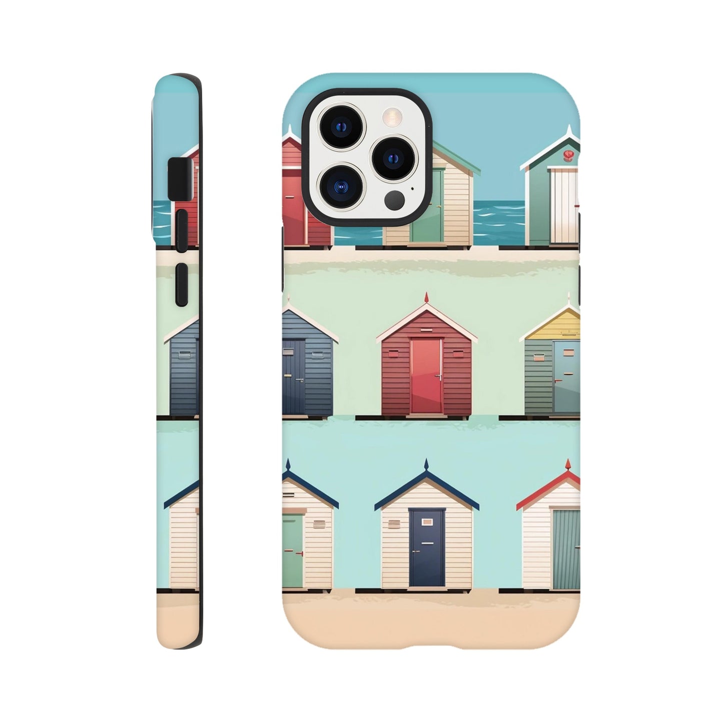 Bright Brighton Beach Huts | Tough Case iPhone