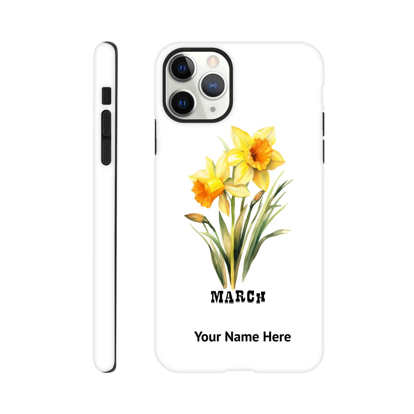 March, Birth Month Flower, Daffodil | Tough Phone Case iPhone