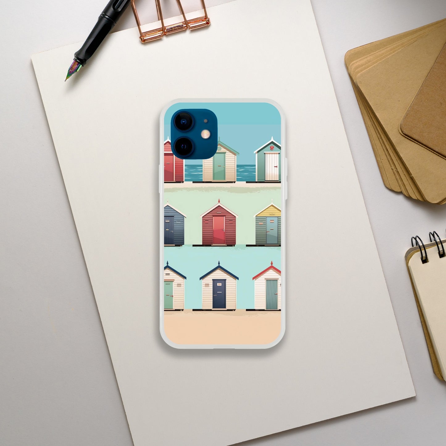 Bright Brighton Beach Huts | Flexi Case iPhone