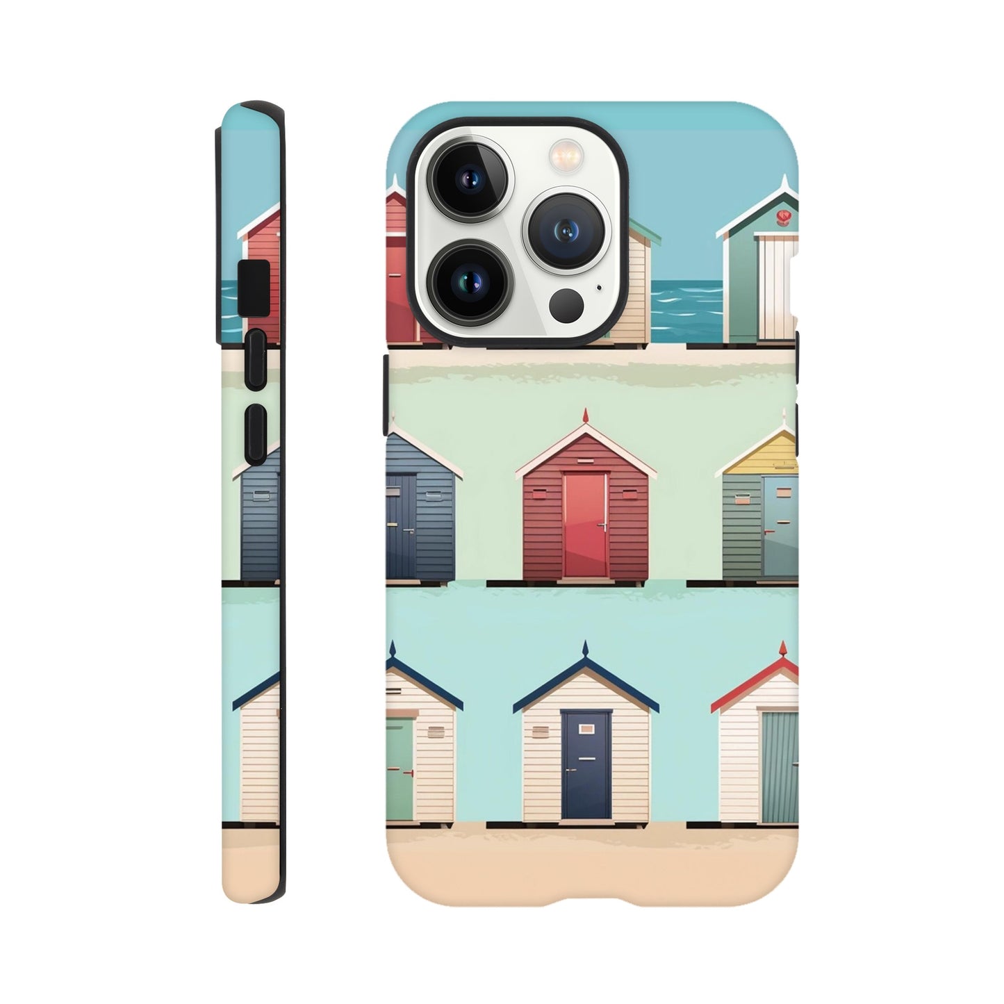 Bright Brighton Beach Huts | Tough Case iPhone