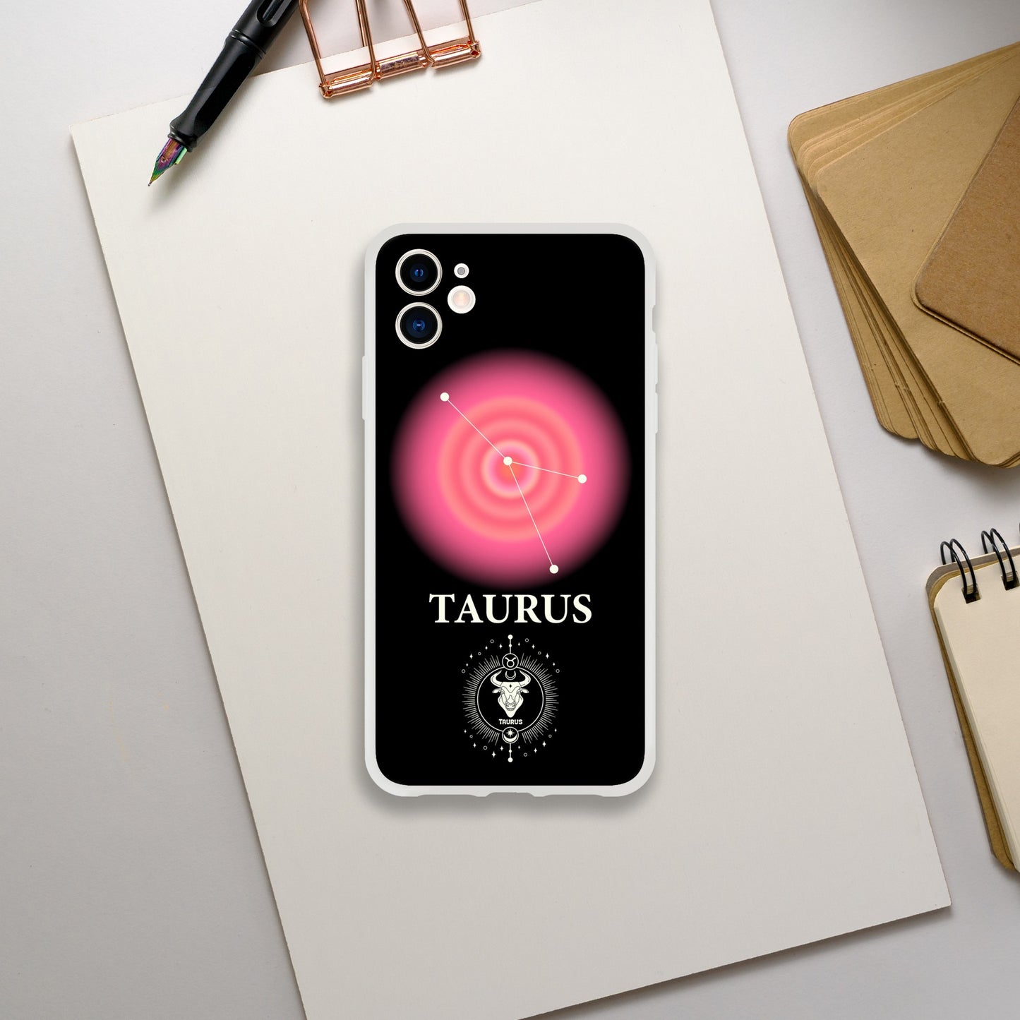 Taurus Aura Zodiac Sun Sign Flexi iPhone Cases