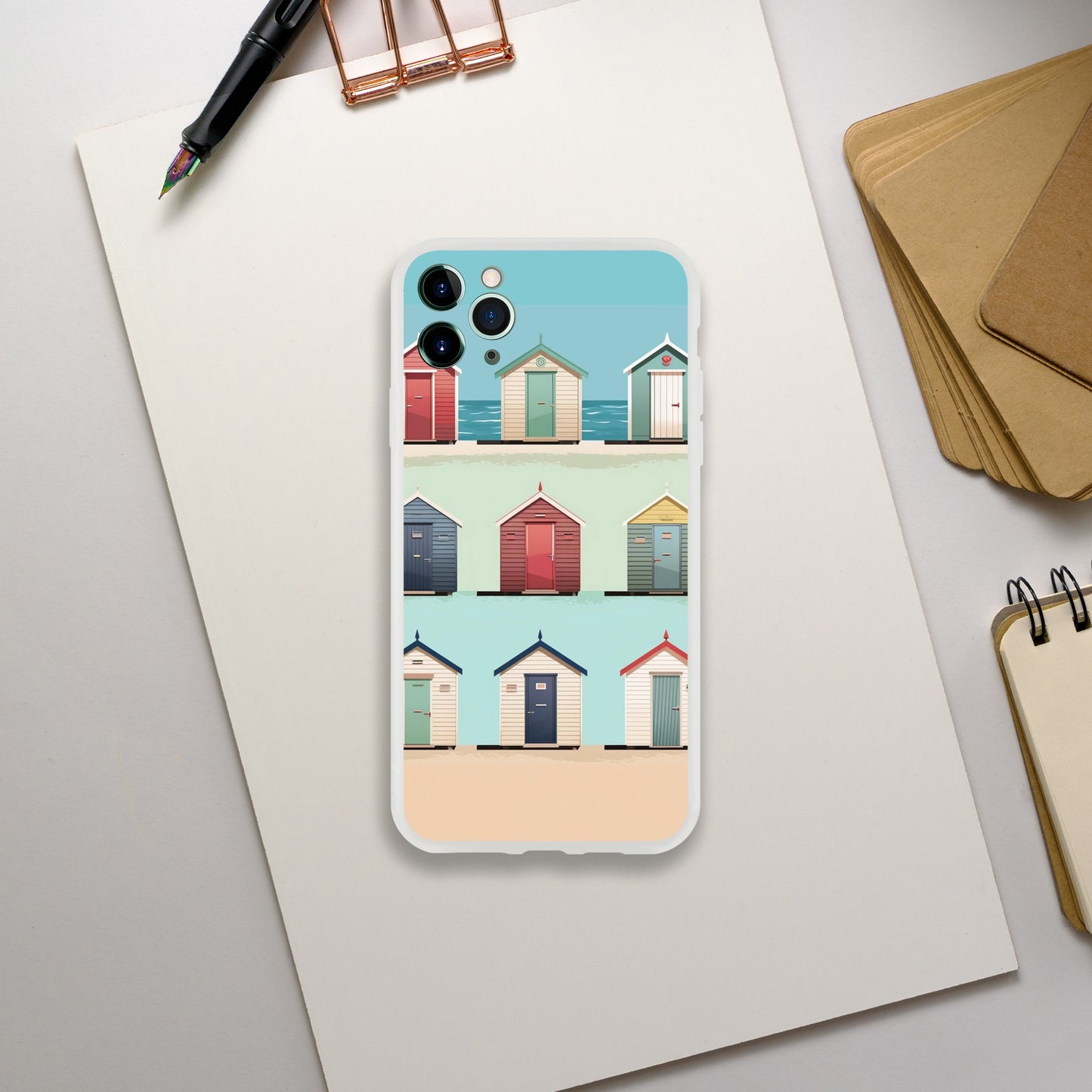 Bright Brighton Beach Huts | Flexi Case iPhone