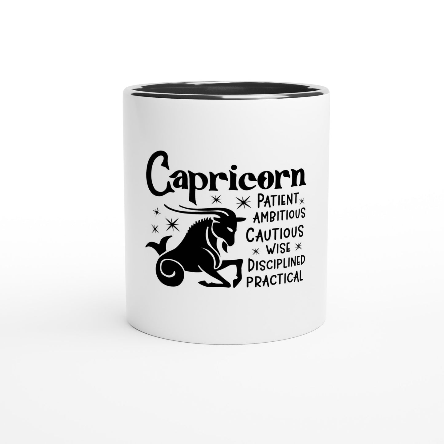 Capricorn | Zodiac Sign | 11oz White Ceramic Mug | Colour Inside