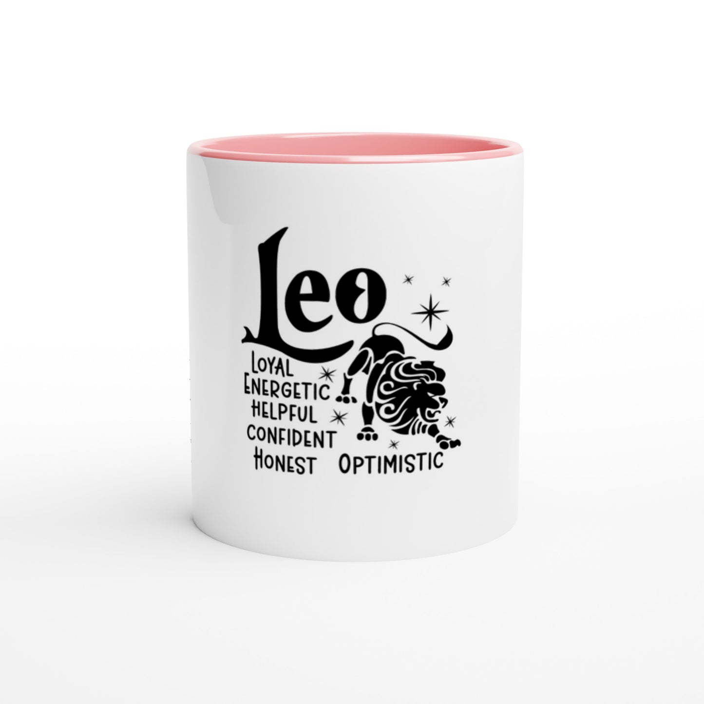 Leo | Zodiac Sign | White 11oz Ceramic Mug Color Inside