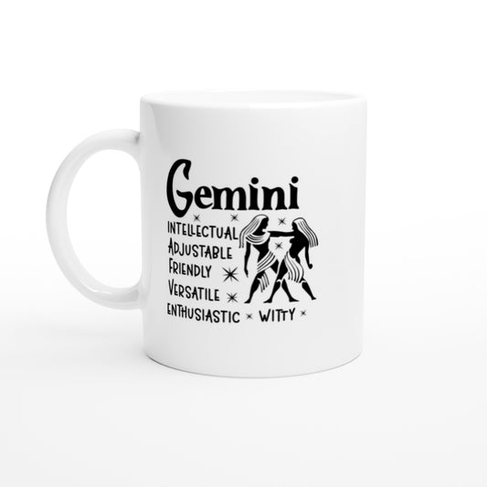 Gemini | Zodiac Sign | White 11oz  Ceramic Mug