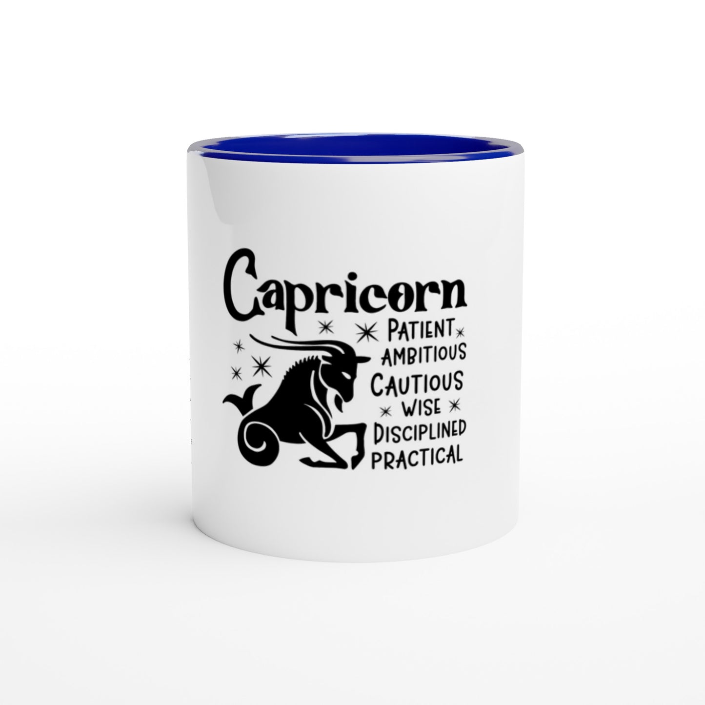 Capricorn | Zodiac Sign | 11oz White Ceramic Mug | Colour Inside