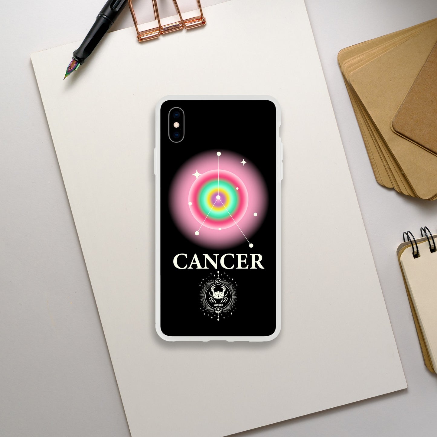 Cancer Zodiac Birthday Aura Flexi iPhone Cases