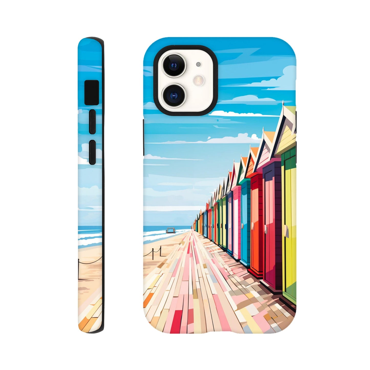 Beach Huts | Brighton  | Tough Phone Case - iPhone