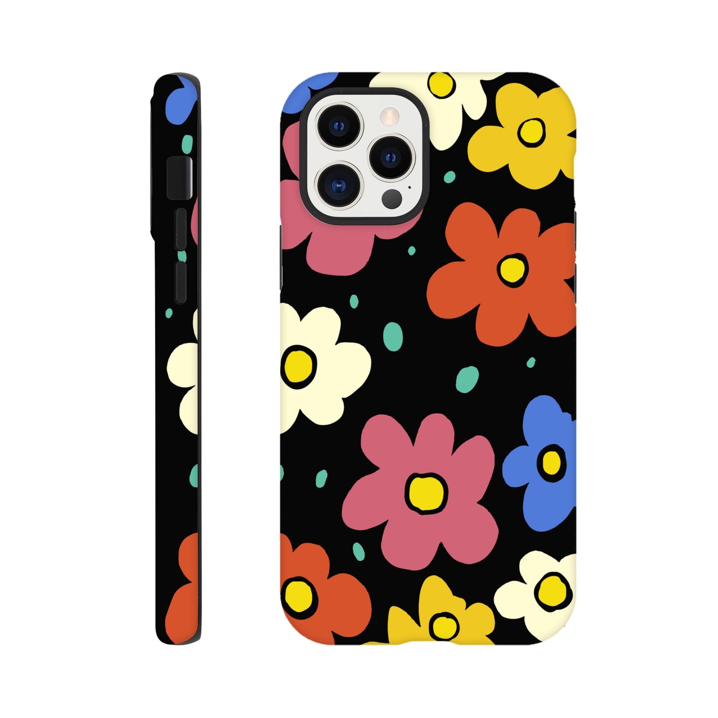 Retro Flowers | Tough Phone Case - iPhone