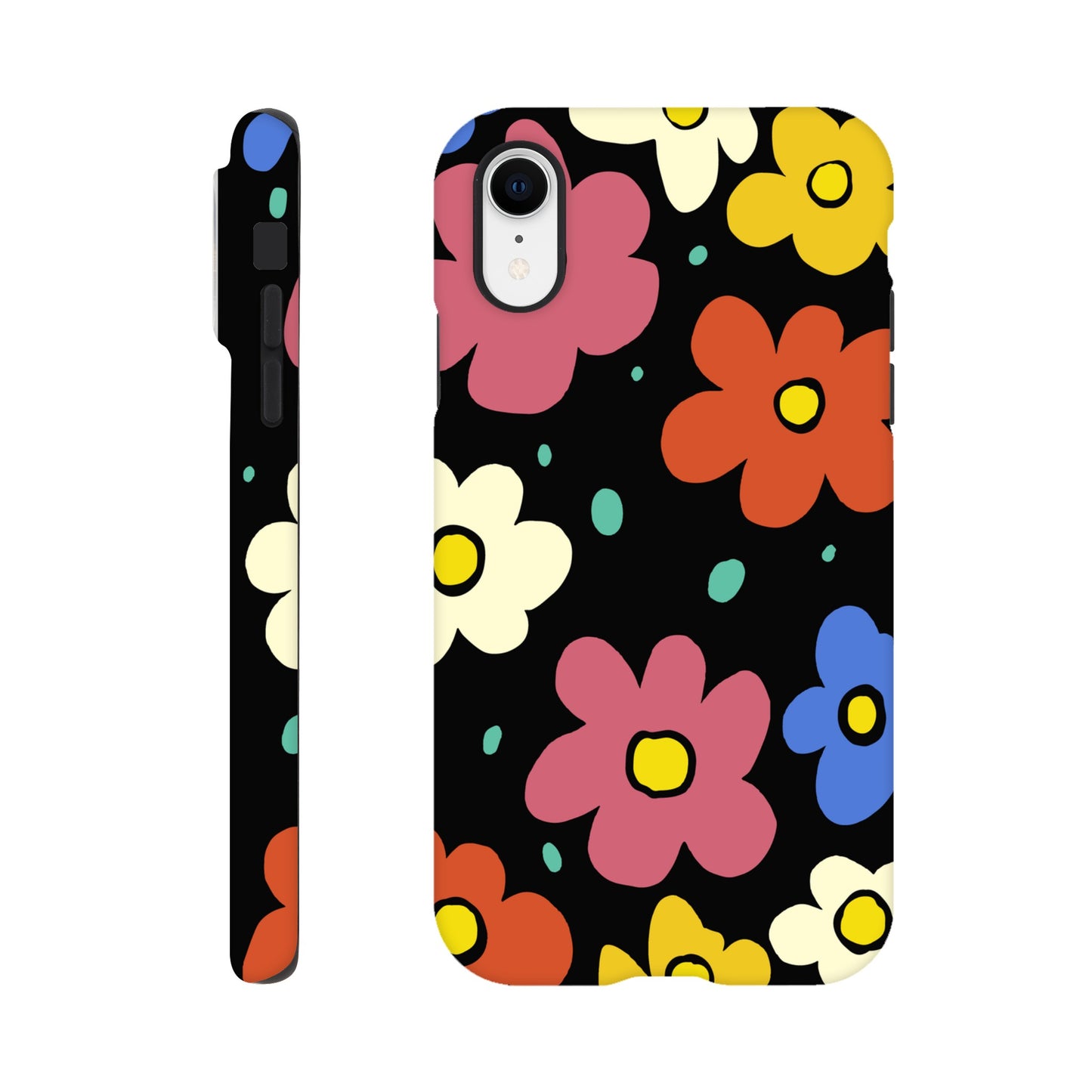 Retro Flowers | Tough Phone Case - iPhone