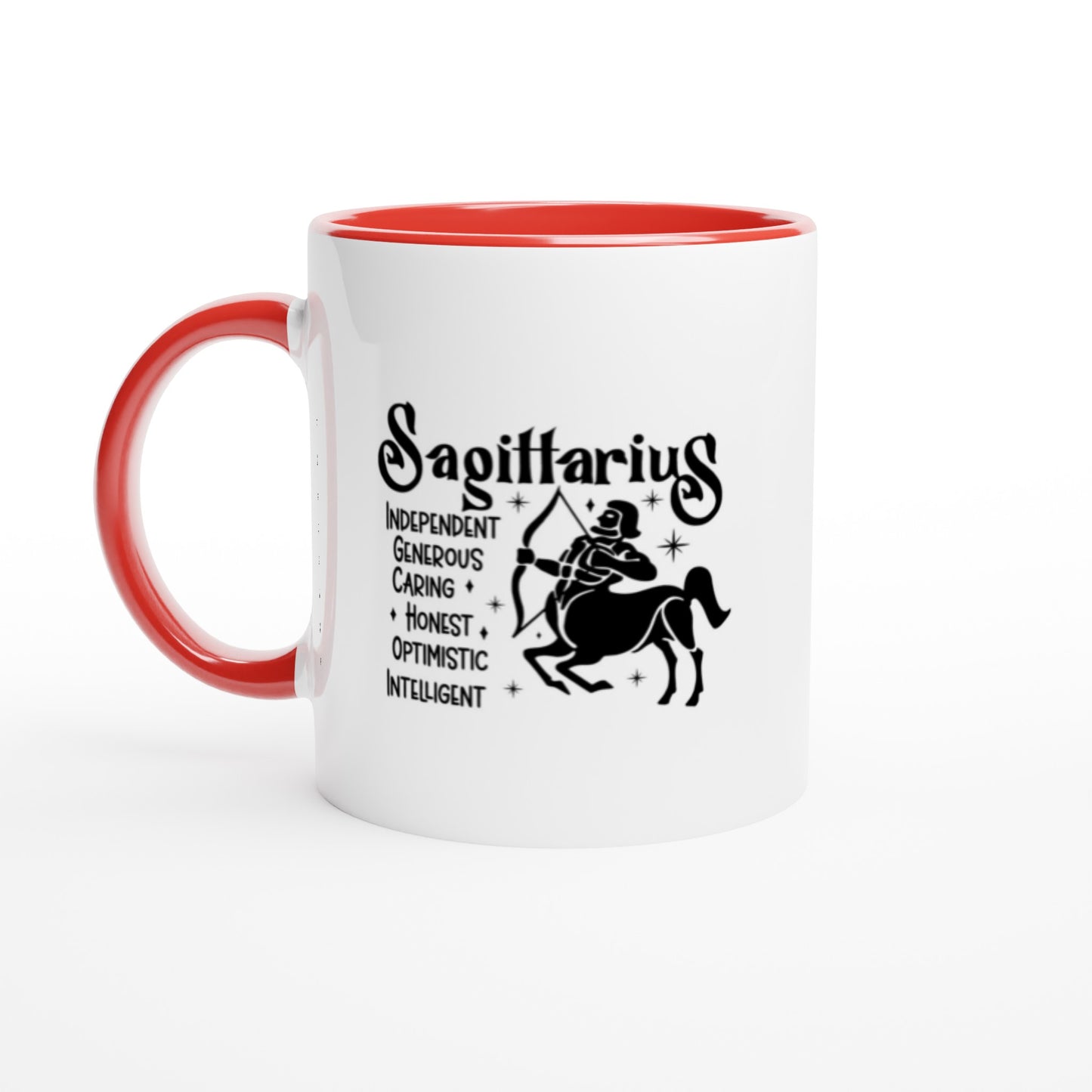 Sagittarius | Zodiac Sign | White  Ceramic 11ozMug | Color Inside