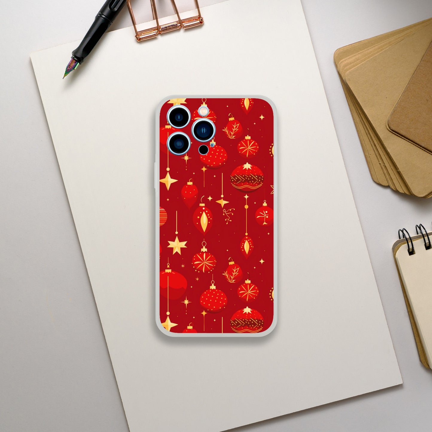 Christmas Baubles | Festive | Flexi Phone Case - iPhone