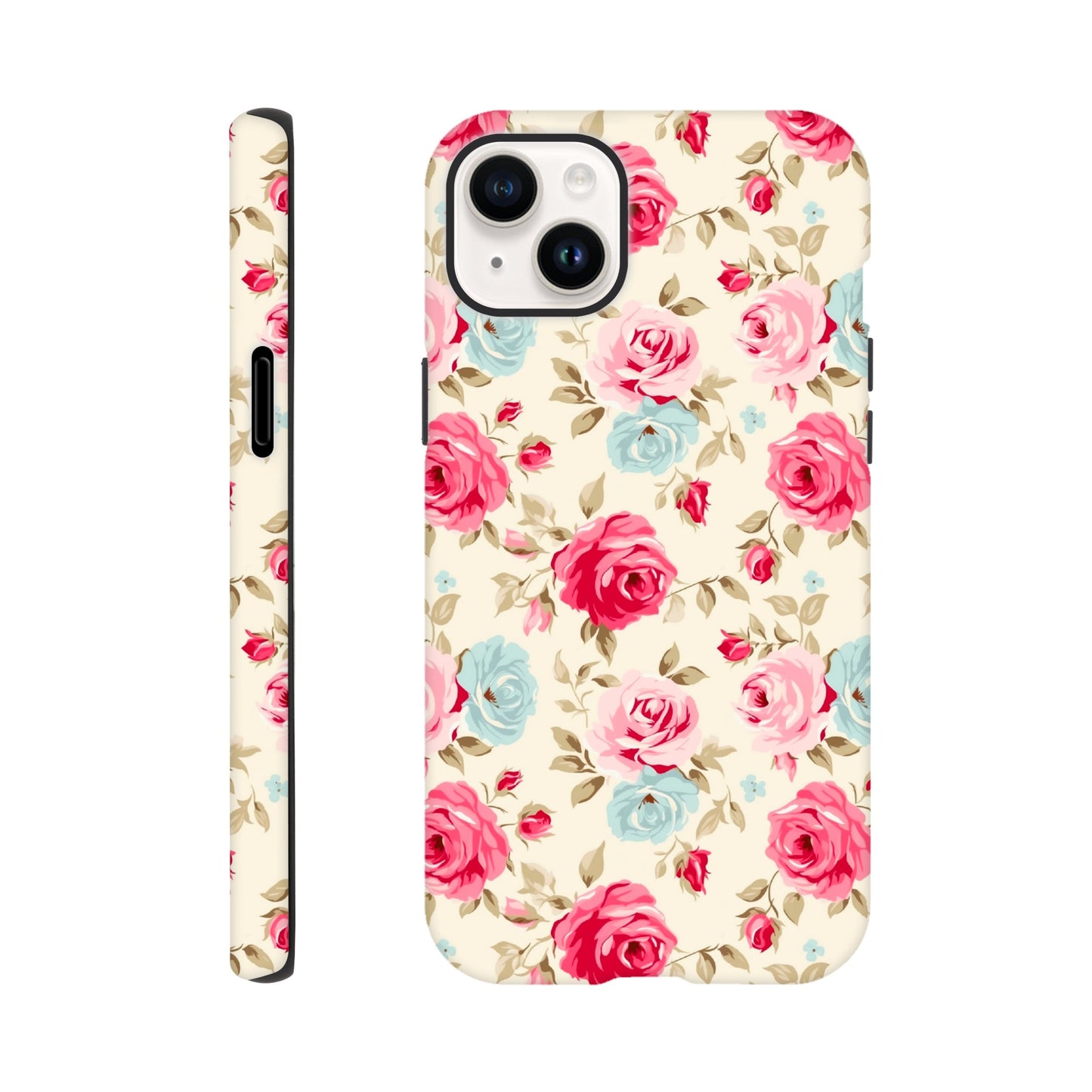 Cream And Pink Roses | Cream | Tough Phone Case - iPhone