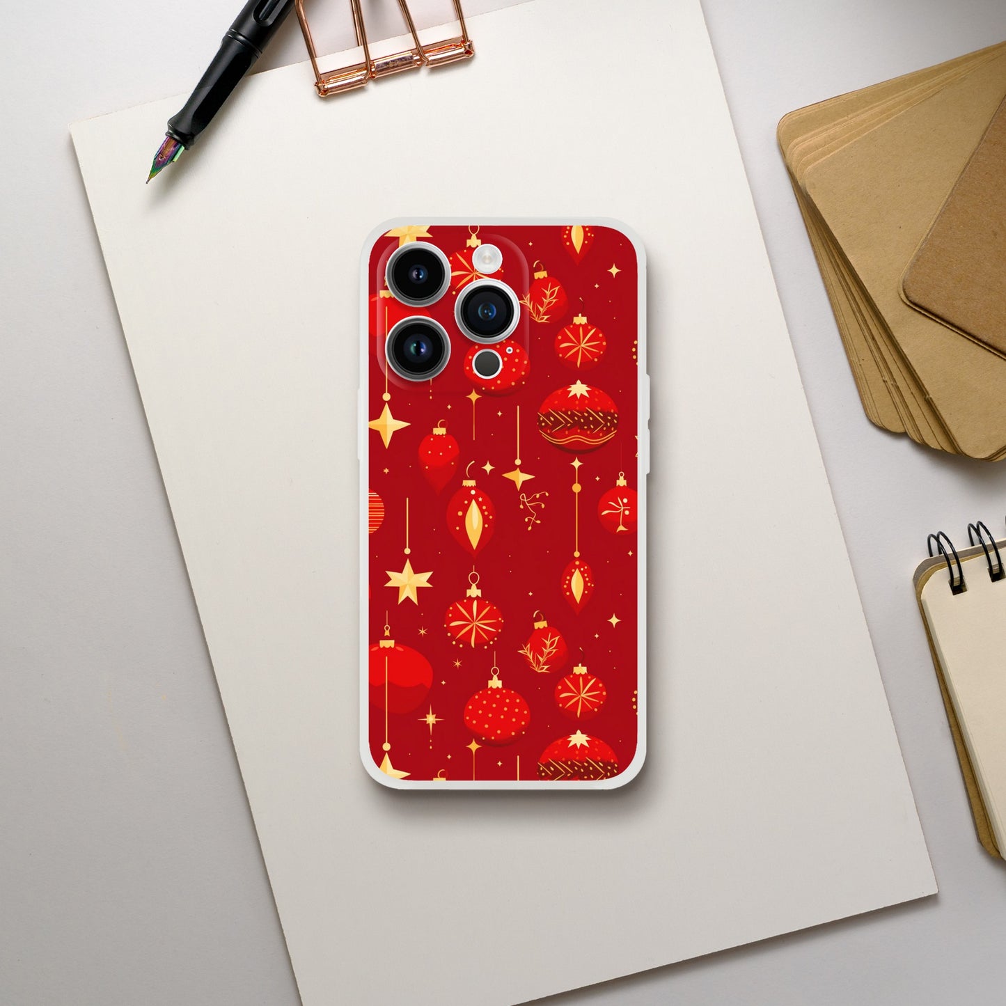 Christmas Baubles | Festive | Flexi Phone Case - iPhone