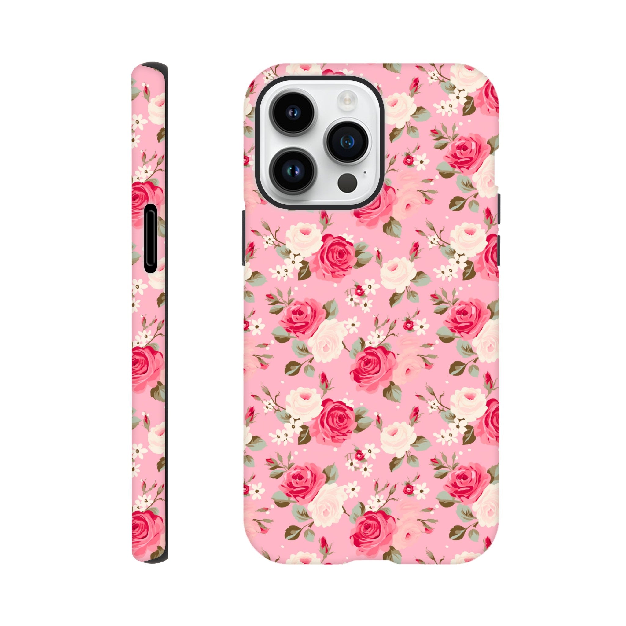 Pink Roses | Pink | Tough Phone Case - iPhone – Designs On Me