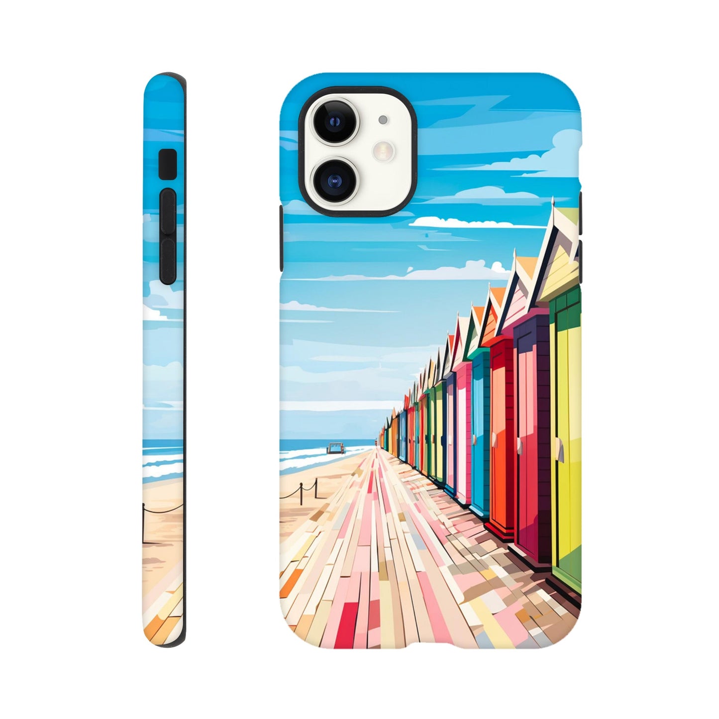 Beach Huts | Brighton  | Tough Phone Case - iPhone