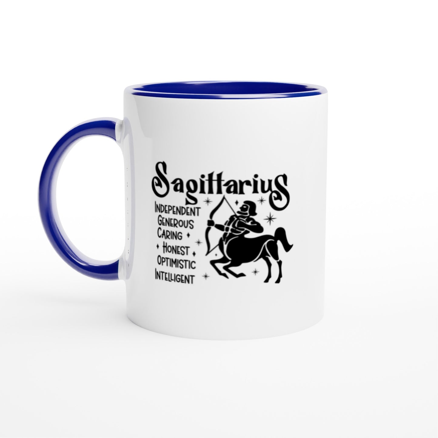 Sagittarius | Zodiac Sign | White  Ceramic 11ozMug | Color Inside