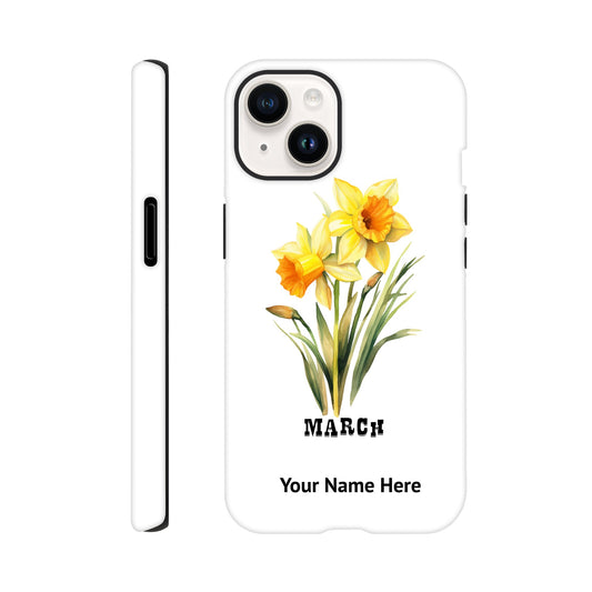 March, Birth Month Flower, Daffodil | Tough Phone Case iPhone