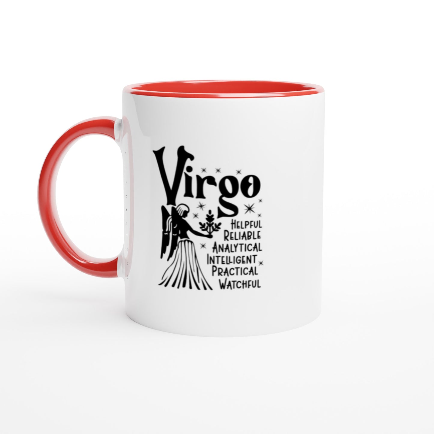 Virgo | Zodiac Sign | White 11oz Ceramic Mug | Color Inside