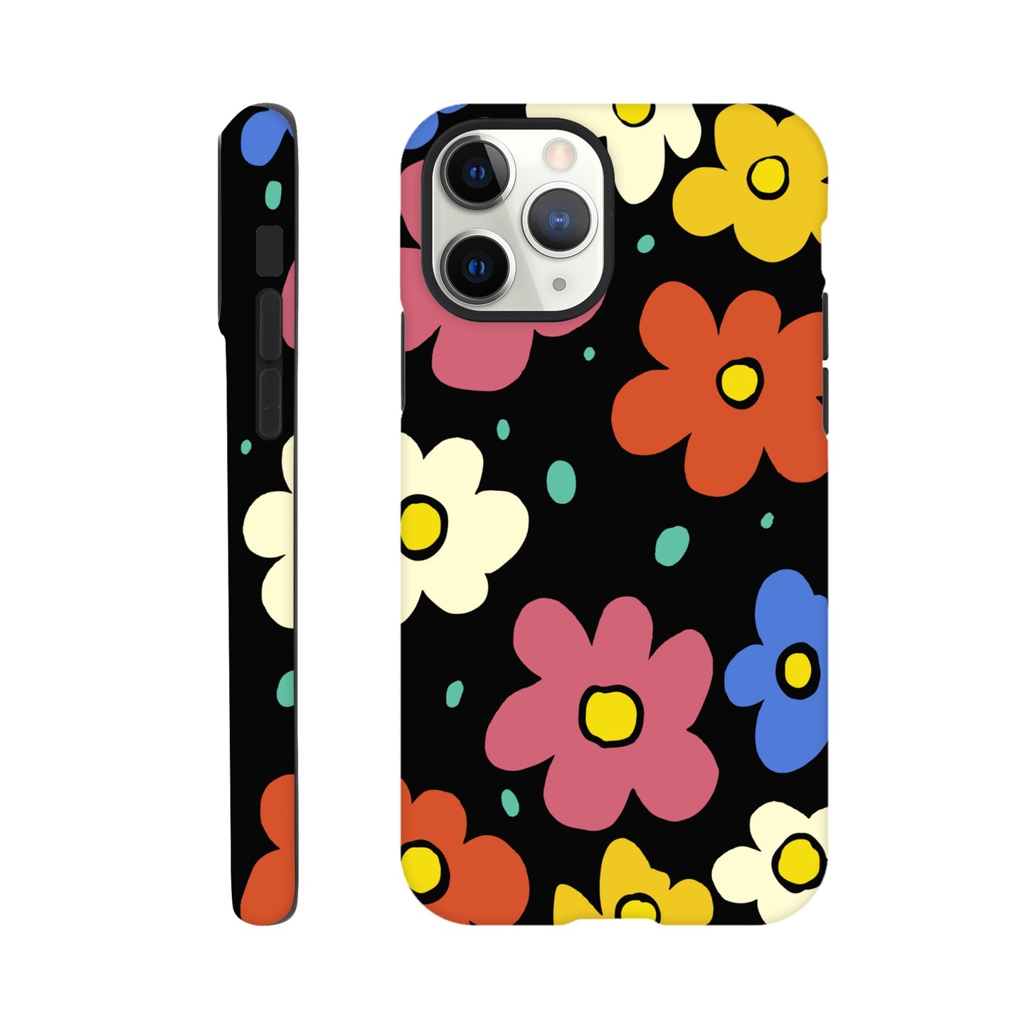 Retro Flowers | Tough Phone Case - iPhone