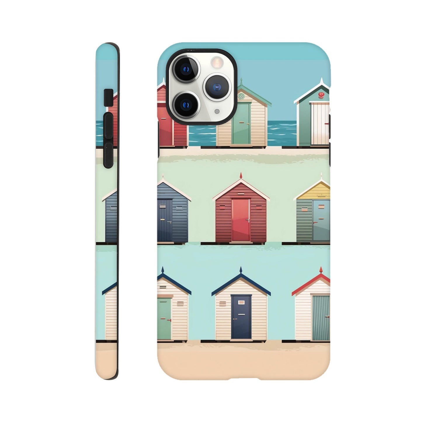 Bright Brighton Beach Huts | Tough Case iPhone