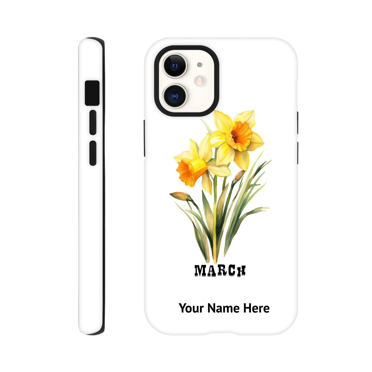 March, Birth Month Flower, Daffodil | Tough Phone Case iPhone