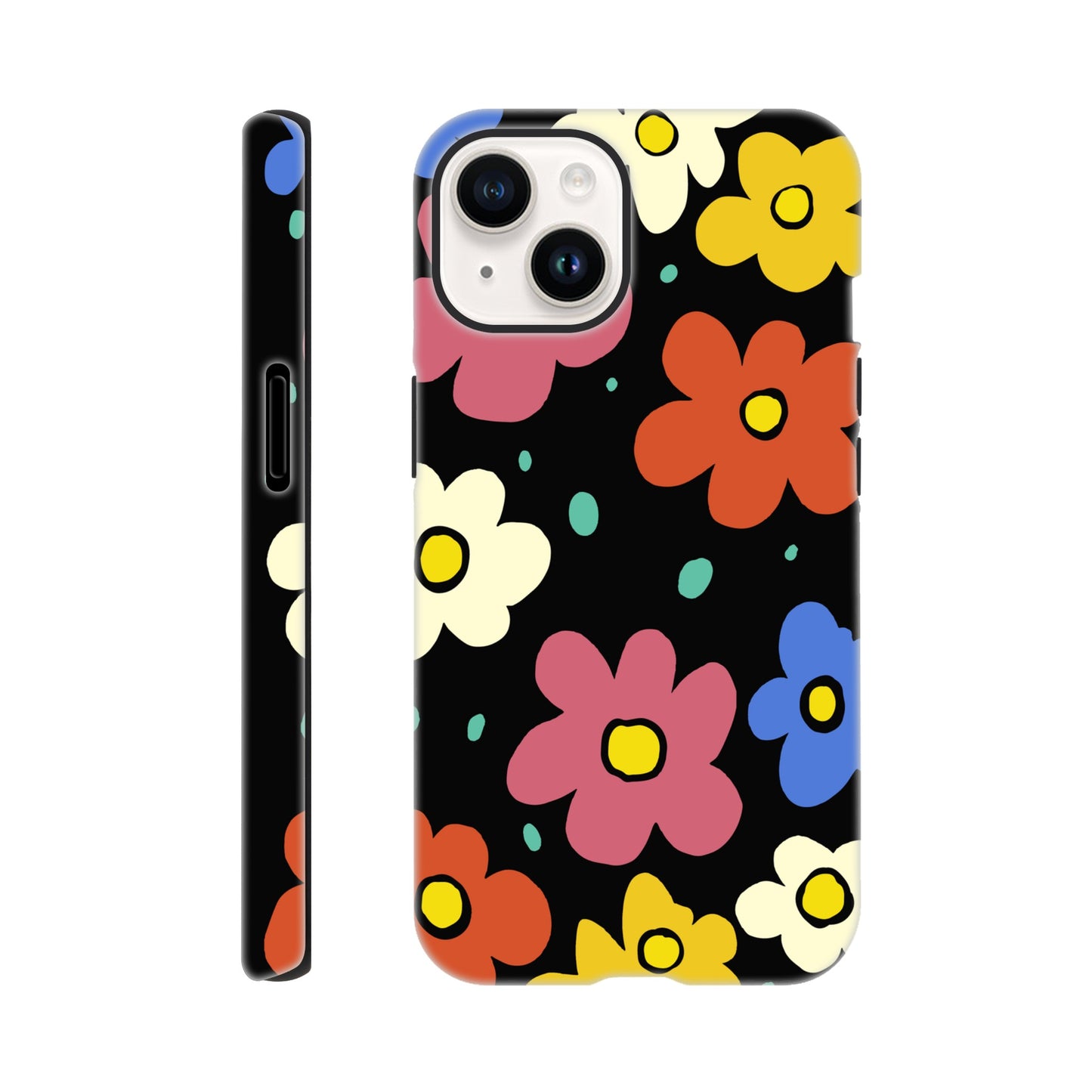 Retro Flowers | Tough Phone Case - iPhone